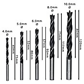 Bosch Professional Holzbohrer-Set (5-tlg.)