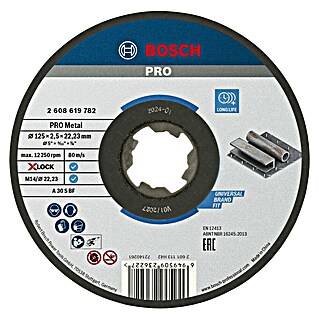 Bosch Professional X-Lock Trennscheibe Expert for Metal A 30 S BF (Durchmesser Scheibe: 125 mm, Stärke Scheibe: 2,5 mm, Geeignet für: Metall)