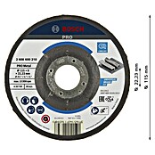 Bosch Schruppscheibe Expert for Metal A 30 T BF (Durchmesser: 115 mm, Stärke Scheibe: 6 mm, 1 Stk.) | BAUHAUS