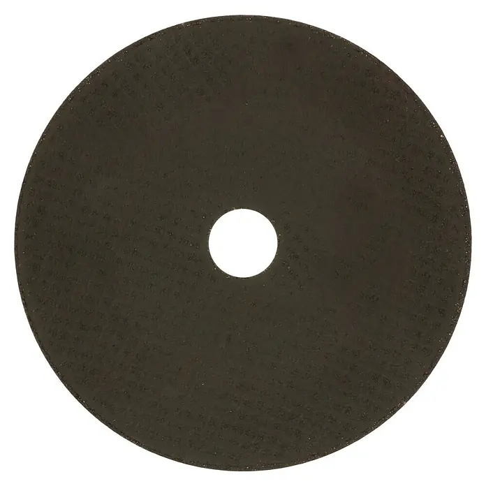 Bosch Professional Trennscheibe Standard for Metal - Durchmesser Scheibe: 180 mm, Stärke Scheibe: 3 mm - Nahaufnahme einer Trennscheibe für einen Winkelschleifer mit einem Loch in der Mitte. Geeignet zum Schneiden von Metall.