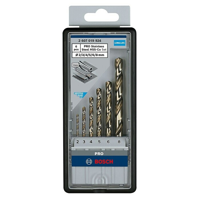Bosch Professional Metallbohrer-Set (HSS-Co, 6-tlg.)