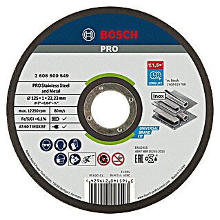Bosch Professional Rezni disk Rapido Expert for Inox (Promjer rezne ploče: 125 mm, Prikladno za: Plemeniti čelik)