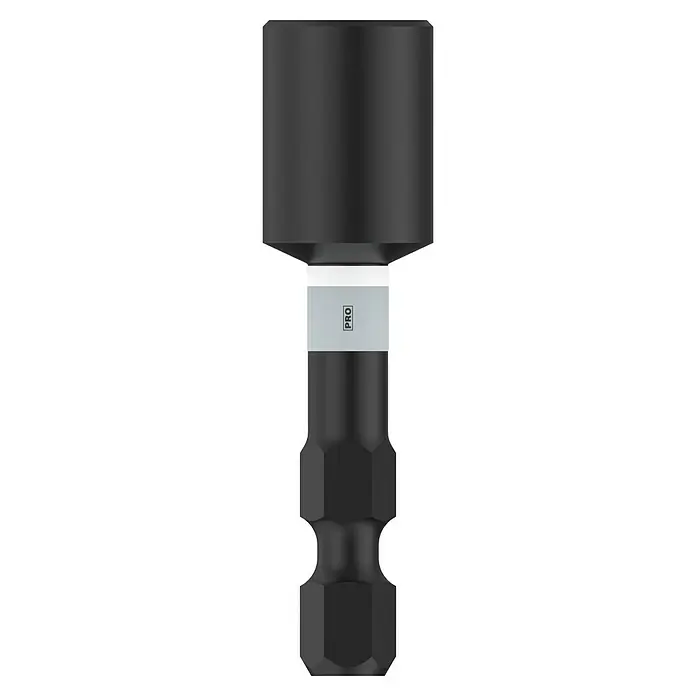 Bosch Inserto para llaves de vaso Impact Control - Ancho de llave: 8 mm, Tamaño de accionamiento: ¼'' hexágono exterior - Punta hexagonal magnética negra con etiqueta PRO en el vástago, para herramientas eléctricas.