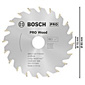 Bosch Disco de sierra (Diámetro: 85 mm, Orificio: 15 mm, Número de dientes: 20 dientes)