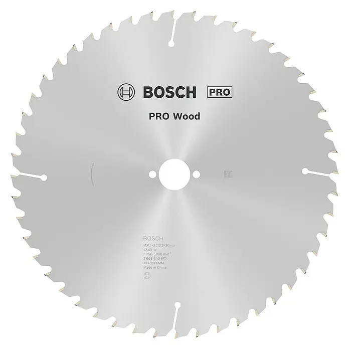 Bosch Kreissägeblatt Pro Wood - 315 mm, Bohrung: 30 mm, Anzahl Zähne: 48 Stk. - Das Bosch PRO Wood Kreissägeblatt ist ideal für saubere Holzschnitte. Präzise gefertigt für professionelle Ergebnisse in Holzbearbeitungsprojekten.