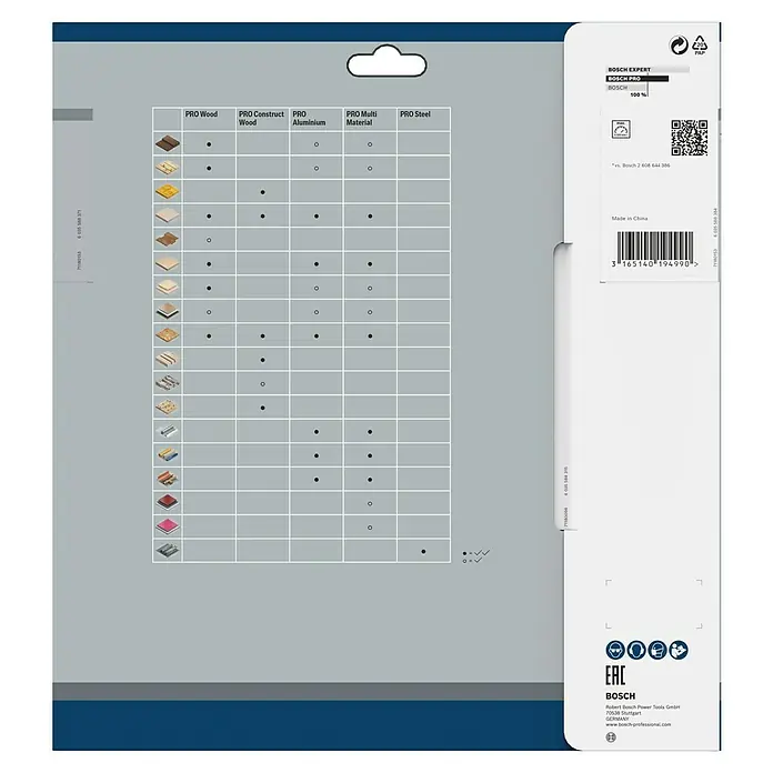 Bosch Kreissägeblatt Pro Wood - 235 mm, Bohrung: 30 mm, Anzahl Zähne: 24 Stk. - Bosch EXPERT Stichsägeblatt-Set für Holz, Konstruktionsholz, Aluminium, Multimaterial und Stahl. Vielseitig und zuverlässig.