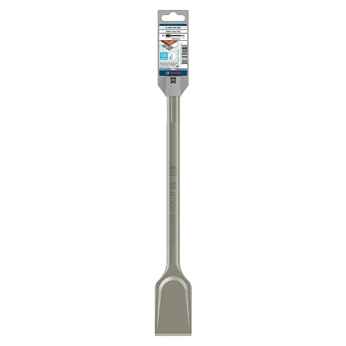 Bosch Spatmeißel Long Life - SDS Max, Breite: 50 mm, 1 Stk. - SDS max-SC Breitmeißel von Bosch, 50 mm breit, 350 mm lang, für Abbruch- und Sanierungsarbeiten in Beton, Stein und Mauerwerk.