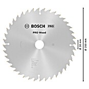 Bosch Disco de sierra Optiline Wood (250 mm, Orificio: 30 mm, Número de dientes: 40 ud.) | BAUHAUS