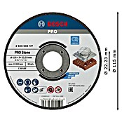 Bosch Professional Trennscheibe Expert for Stone (Durchmesser Scheibe: 115 mm, Geeignet für: Stein)