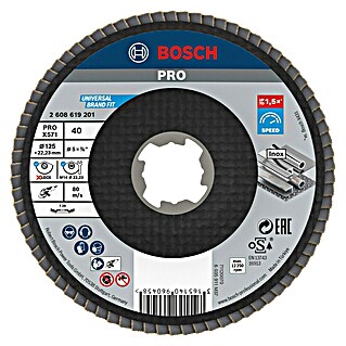 Bosch Trennscheibe Best for Metal X-Lock (Geeignet für: Metall, Durchmesser Scheibe: 125 mm, Körnung: 40, 1 Stk.)