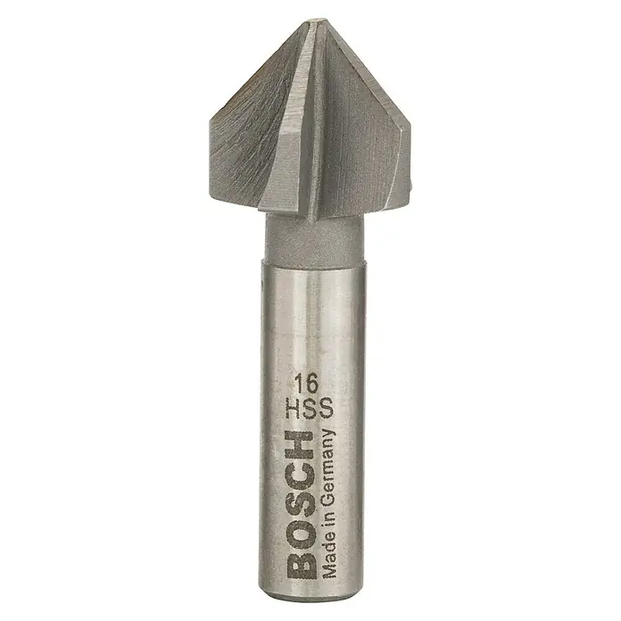 Bosch Kegelsenker - Durchmesser Bohrer: 16 mm, Rundschaft - Bosch HSS 16 Senkbohrer für präzise und saubere Senkungen in verschiedenen Materialien. Ideal für den professionellen Einsatz.