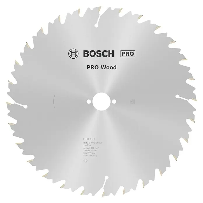 Bosch Kreissägeblatt Speedline Wood - 315 mm, Bohrung: 30 mm, Anzahl Zähne: 28 Stk. - Kreissägeblatt "Bosch Pro Wood" für präzise Holzschnitte. Ideal für professionelle Anwendungen mit hoher Leistung und sauberem Schnittbild.