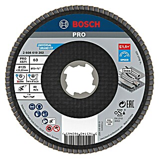 Bosch Trennscheibe Best for Metal X-Lock (Geeignet für: Metall, Durchmesser Scheibe: 125 mm, Körnung: 60, 1 Stk.)