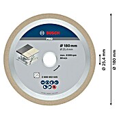 Bosch Diamant-Trennscheibe Best for Ceramic (Geeignet für: Fliesen, Durchmesser: 180 mm, Bohrung: 25,4 mm, 1 Stk.) | BAUHAUS