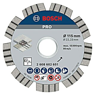 Bosch Professional Diamant-Trennscheibe (Durchmesser Scheibe: 115 mm)