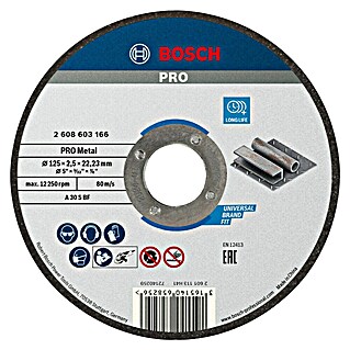 Bosch Trennscheibe A 30 S BF (Stärke Scheibe: 2,5 mm, Geeignet für: Stahl, Gerade)