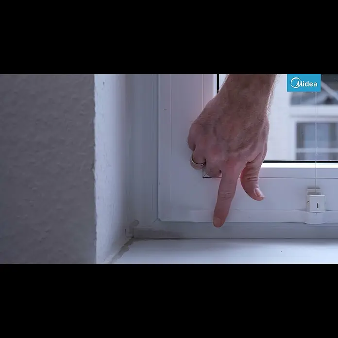 Midea Fensterabdichtung für PortaSplit - Länge: 4,6 m - PortaSplit Fensterabdichtung