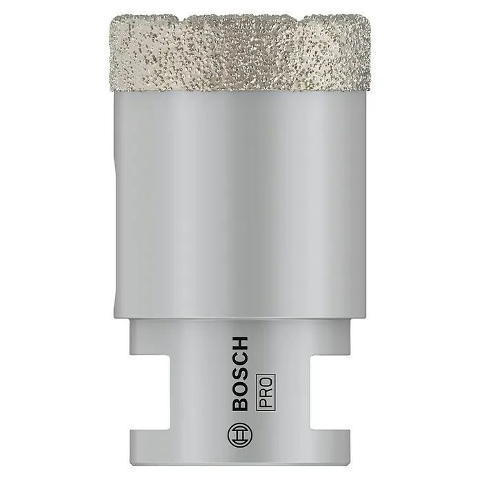 Bosch Diamant-Trockenbohrer Dry Speed - Durchmesser: 35 mm - Nahaufnahme eines Bosch Pro-Lochsägenbohrers, ideal für saubere Löcher in Fliesen und Glas, mit Diamantbeschichtung für präzise Schnitte.