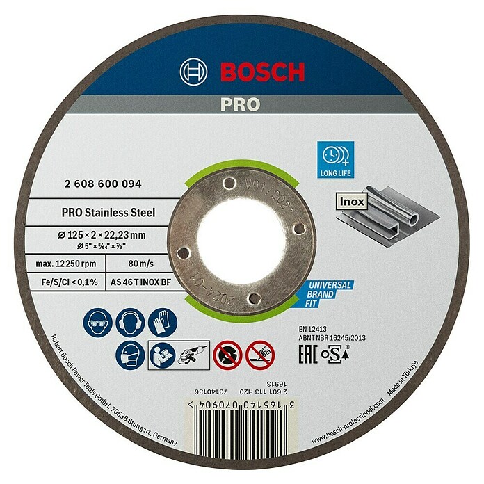 Bosch Professional Trennscheibe (Durchmesser Scheibe: 125 mm, Stärke Scheibe: 2 mm) | BAUHAUS