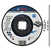 Bosch Professional Disco de desbaste X-Lock Expert for Metal A 30 T BF (Apto para: Metal, Diámetro disco: 125 mm, Espesor disco: 6 mm)