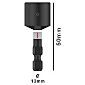 Bosch Steckschlüsseleinsatz (Schlüsselweite: 13 mm, Antriebsgröße: ¼″ Außensechskant)