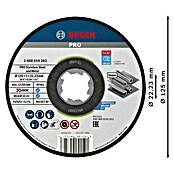 Bosch Professional X-Lock Trennscheibe X-Lock Standard for Inox WA 60 T BF (Durchmesser Scheibe: 125 mm, Stärke Scheibe: 1 mm, Geeignet für: Metall)