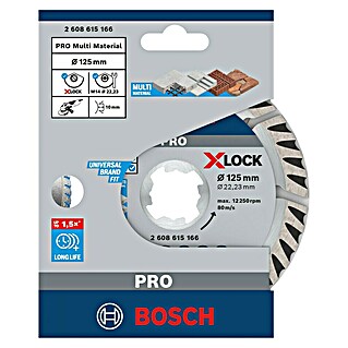 Bosch Professional X-Lock Diamant-Trennscheibe Standard for Universal (125 mm, Geeignet für: Beton)