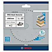 Bosch Disco de sierra (Diámetro: 85 mm, Orificio: 15 mm, Número de dientes: 30 dientes)