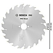 Bosch Disco de sierra (Diámetro: 216 mm, Orificio: 30 mm, Número de dientes: 22 dientes)