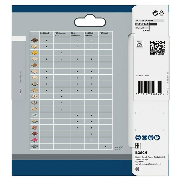 Bosch Disco de sierra (Diámetro: 85 mm, Orificio: 15 mm, Número de dientes: 30 dientes)