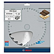Bosch Disco de sierra (Diámetro: 216 mm, Orificio: 30 mm, Número de dientes: 22 dientes)