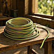 Bricable Cable unipolar tierra (H07V-K1x4, 10 m, Verde / amarillo)