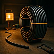 Tubo flexible forrado (EN 20, 25 m, PVC, 320 N, Negro)