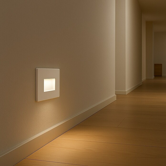 Paulmann Downlight LED empotrable Edge (An x Al: 80 x 80 mm, Blanco cálido, Negro) | BAUHAUS