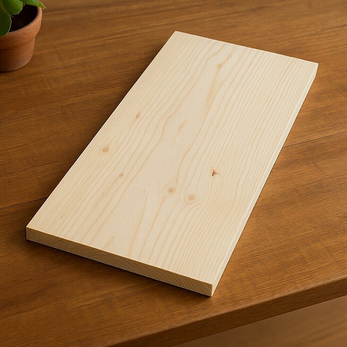 Tablero de madera laminada (Pino, 800 x 300 x 18 mm) | BAUHAUS