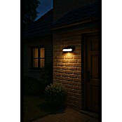 Lavida Aplique solar para exterior (5 W, L x An x Al: 25 x 12 x 6,5 cm, Negro, IP54, 500 lm) | BAUHAUS
