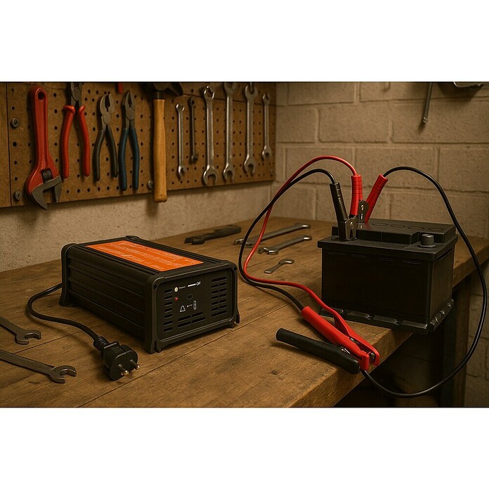 Xunzel Cargador de baterías (10 A, 12 V, Green/Black) | BAUHAUS