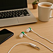 Vivanco Auriculares In Ear Stereo (1 x jack 3,5 mm, Verde, Longitud del cable: 1,2 m) | BAUHAUS