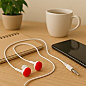 Vivanco Auriculares In Ear Stereo (1 x jack 3,5 mm, Rojo, Longitud del cable: 1,2 m) | BAUHAUS