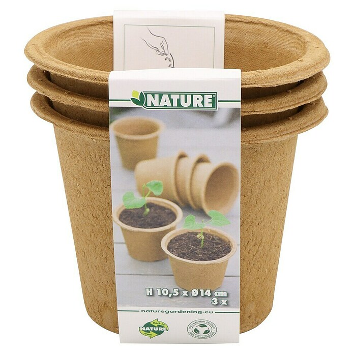 Nature Kweekpot (Ø x h: 14 x 10,5 cm, Hout, Bruin) | BAUHAUS