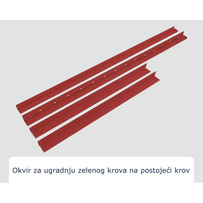 EcoStar Okvir za krov  (Namijenjeno za: EcoStar spremišta Tip 2, Crvena) | BAUHAUS