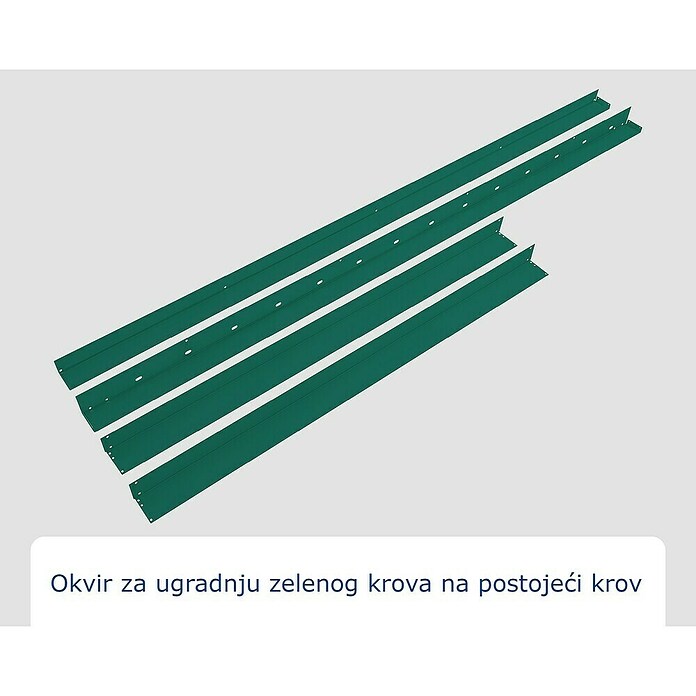 EcoStar Okvir za krov  (Namijenjeno za: EcoStar spremište Tip 2, Zelena) | BAUHAUS