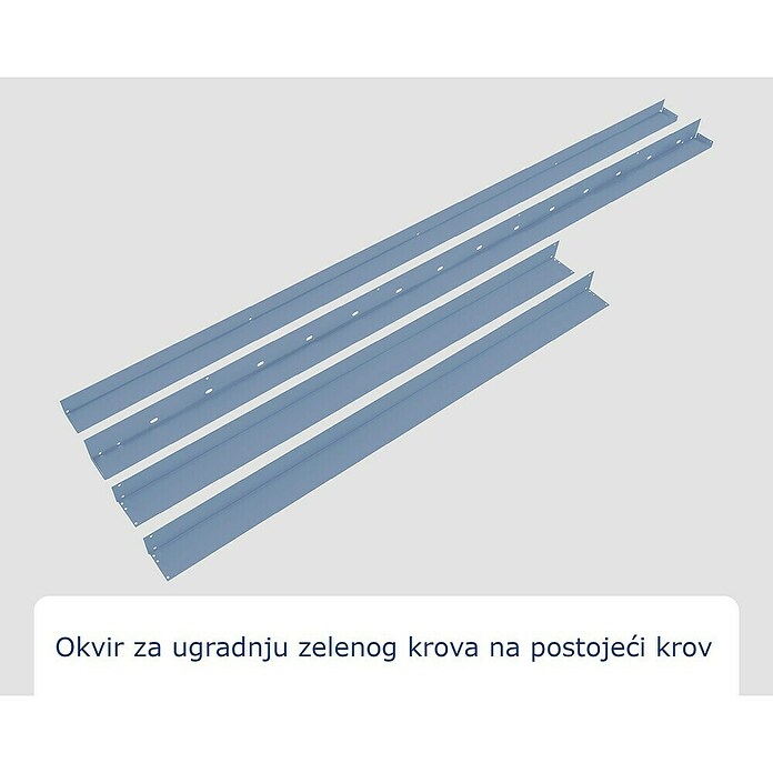 EcoStar Okvir za krov  (Namijenjeno za: EcoStar spremišta Tip 2, Plava) | BAUHAUS