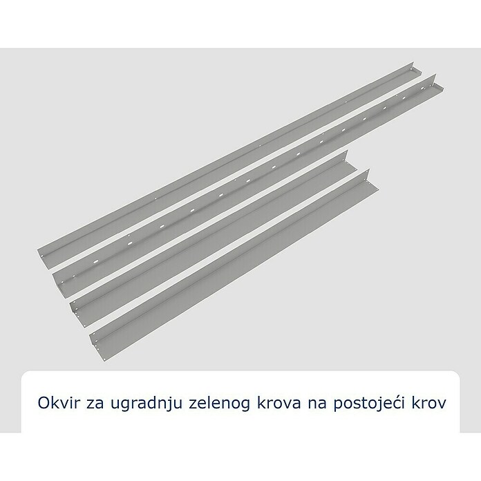 EcoStar Okvir za krov  (Namijenjeno za: EcoStar spremišta Tip 2, Siva) | BAUHAUS