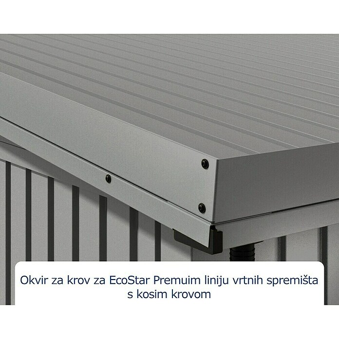 EcoStar Okvir za krov  (Namijenjeno za: EcoStar spremišta Tip 2, Siva) | BAUHAUS