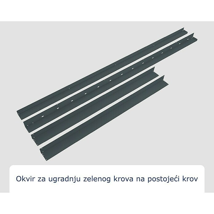 EcoStar Okvir za krov  (Namijenjeno za: EcoStar spremišta Tip 1, Antracit) | BAUHAUS