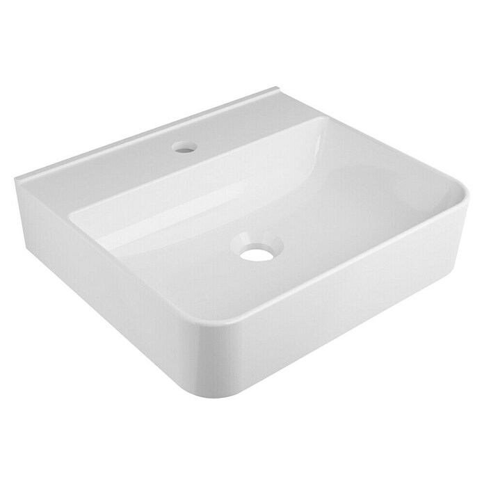 Camargue Lavabo pequeño Adelaide (45 x 40 cm, Cerámica, Blanco)