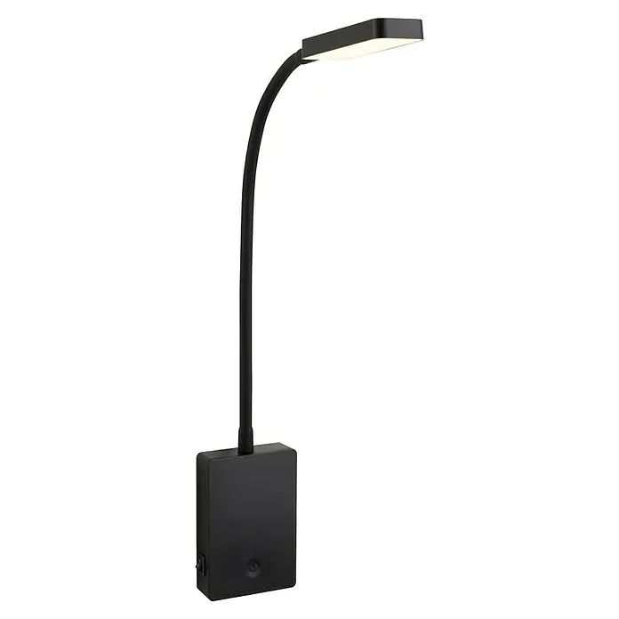 Briloner LED-Leseleuchte Cielo - Höhe: 56 cm, Schwarz - Elegante schwarze Stehlampe mit LED-Leuchte. Die moderne Lampe sorgt für angenehmes Licht und ist ein stilvolles Accessoire.
