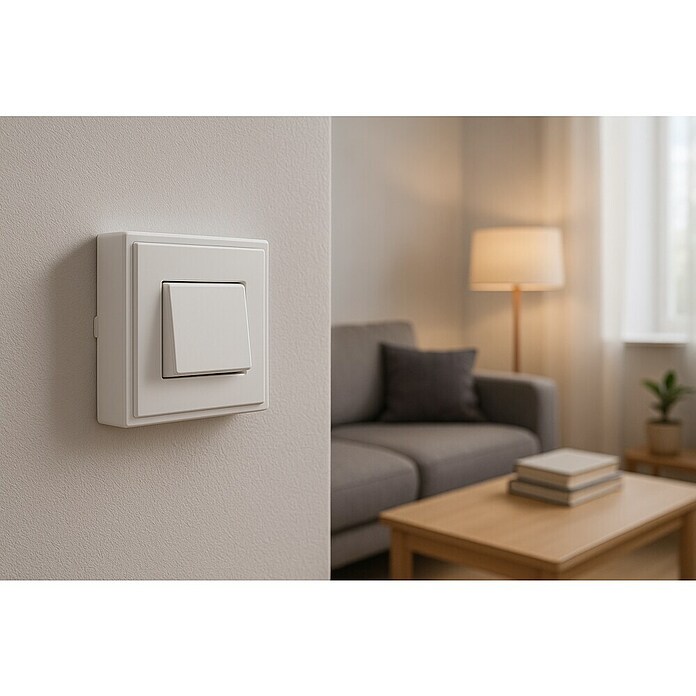 Famatel Conmutador de superficie  (Blanco, Montaje en la pared, IP20)
