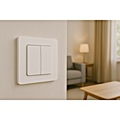 Legrand Niloé Conmutador doble (Blanco, Tipo de montaje: Montaje en la pared, Plástico)